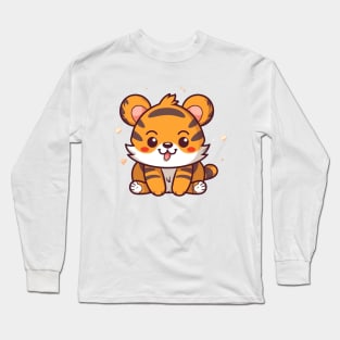 Cute Kawaii Tiger Long Sleeve T-Shirt